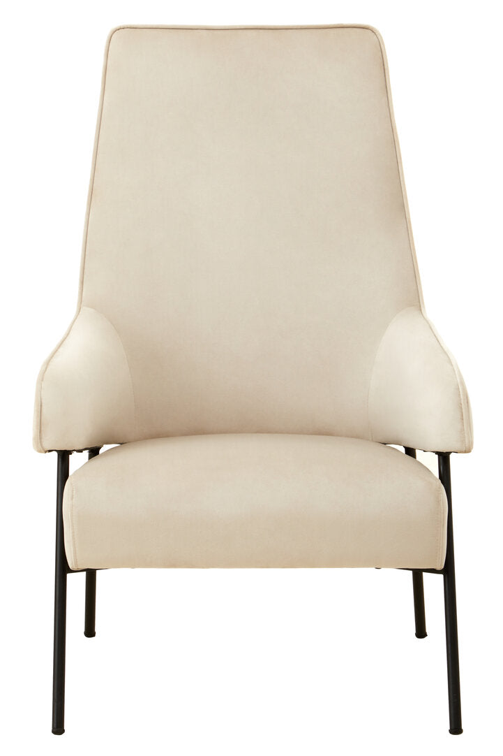 York Cream Velvet Chair
