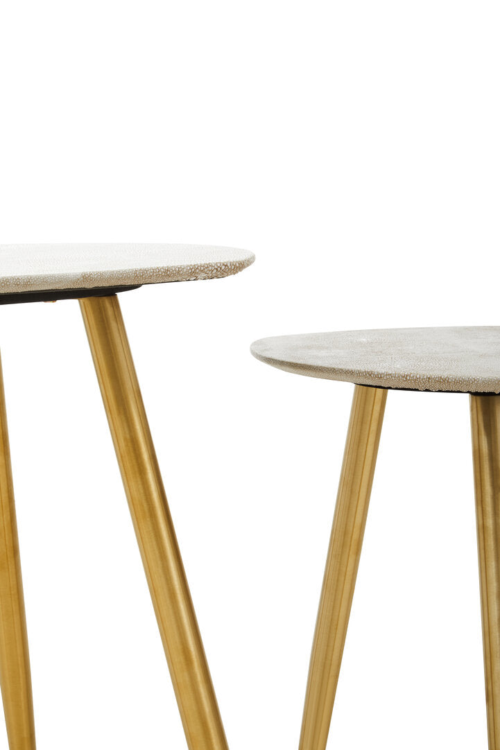Portofino Set Of Two Shagreen Tables