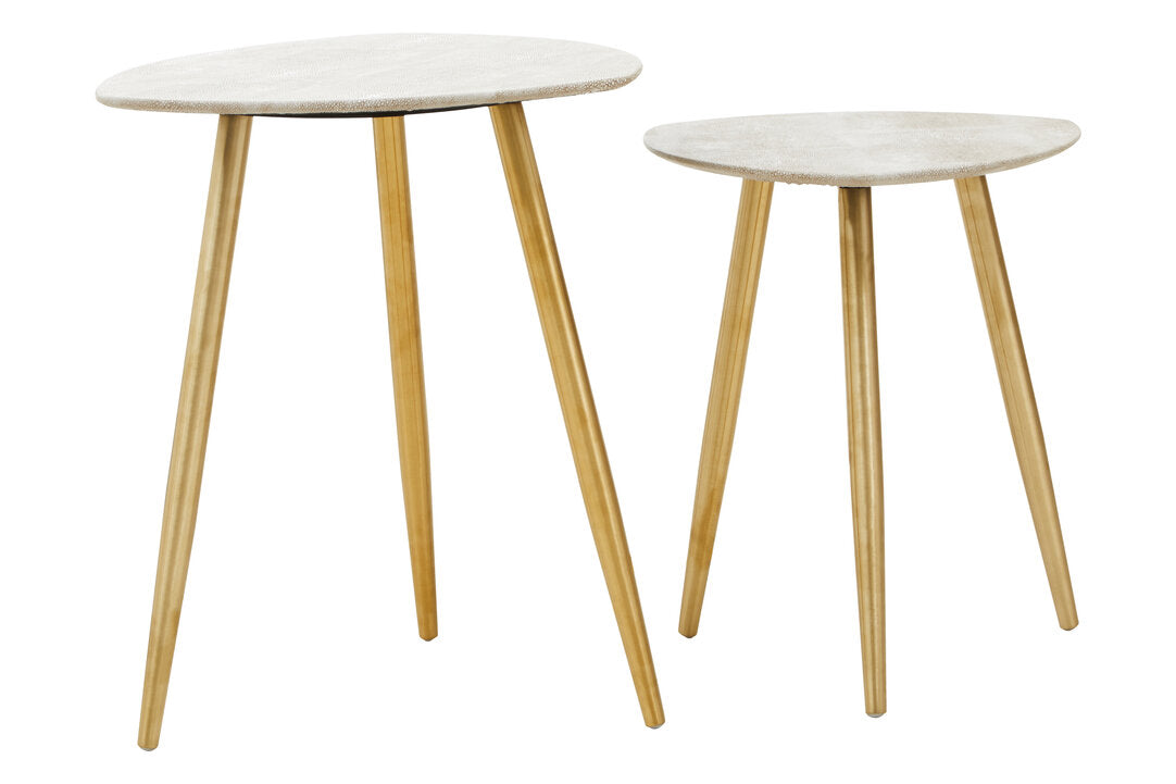 Portofino Set Of Two Shagreen Tables
