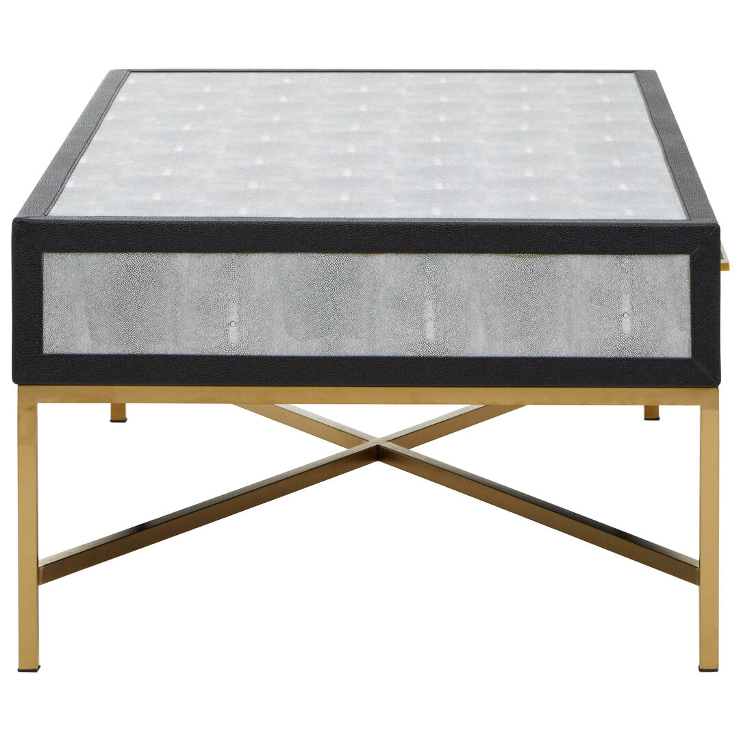 Capri Grey Shagreen Coffee Table