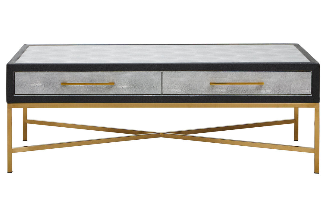 Capri Grey Shagreen Coffee Table
