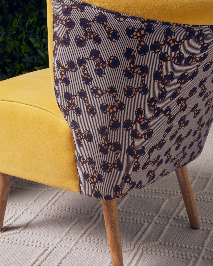 Granada Yellow Print Chair