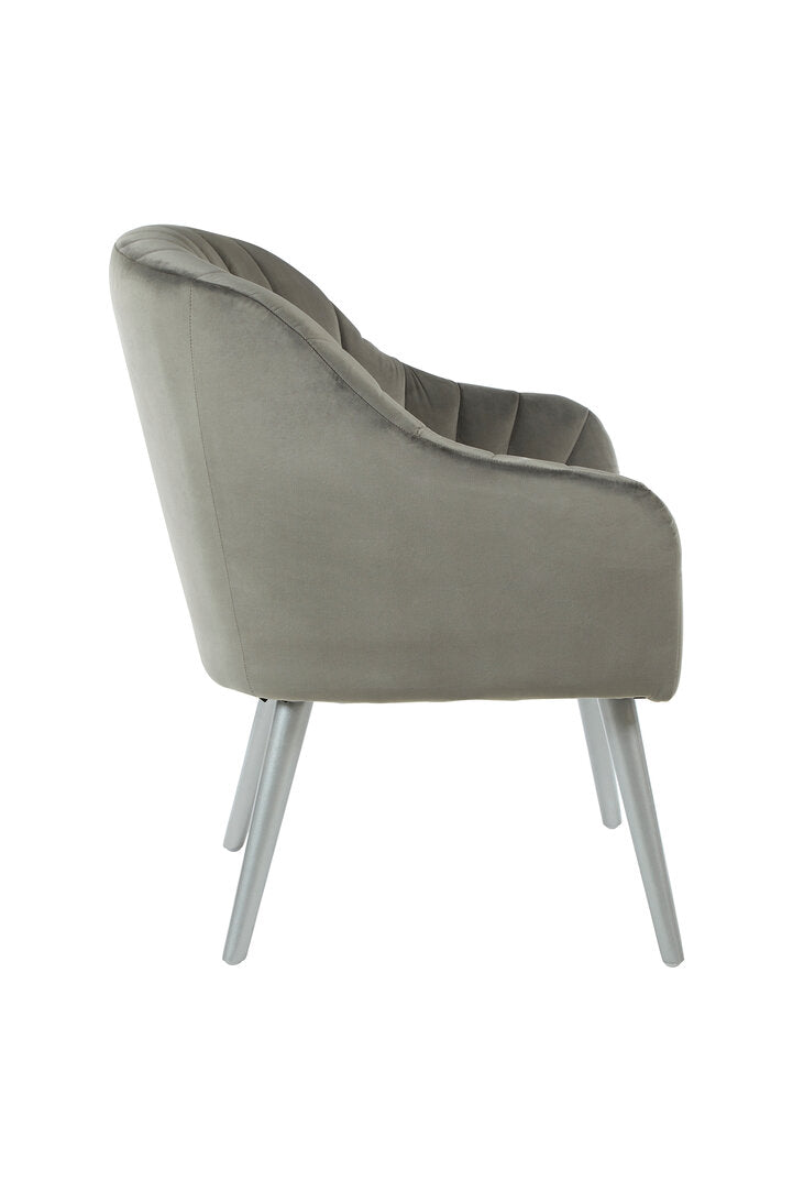 Como Grey Fabric Armchair