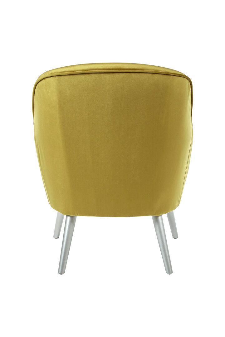Como Mustard Velvet Armchair