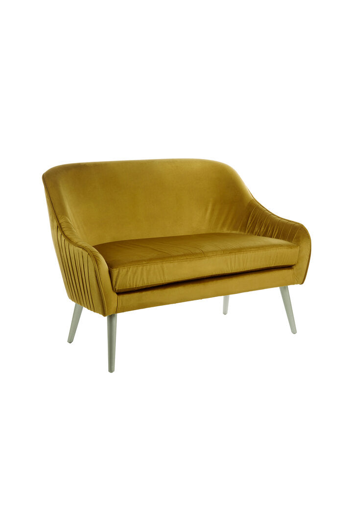 Como Mustard Velvet Sofa