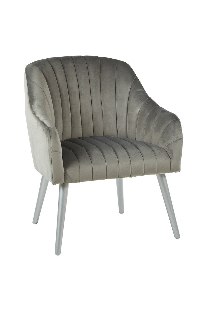 Como Grey Fabric Armchair