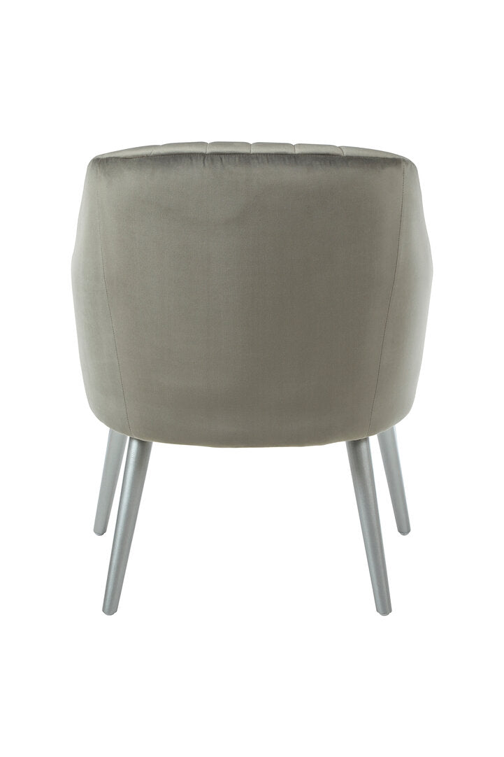 Como Grey Fabric Armchair