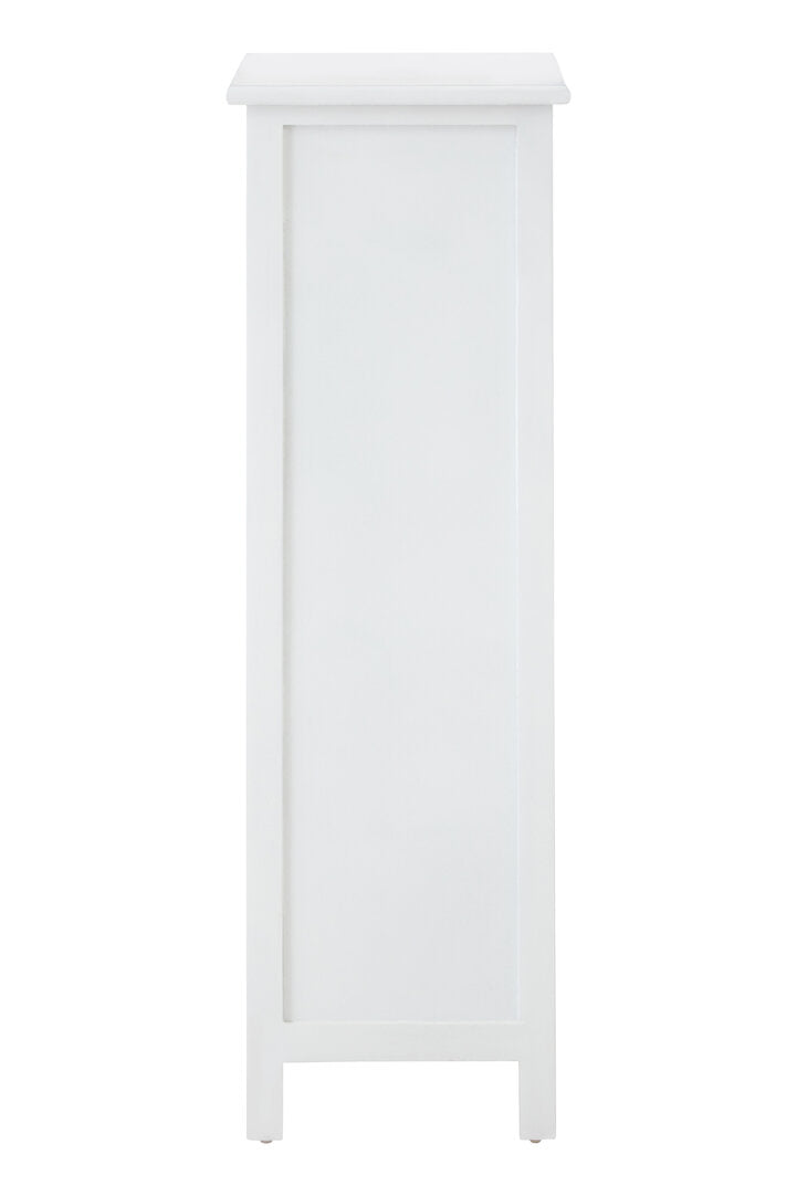 Belgravia England White 5 Drawers Chest