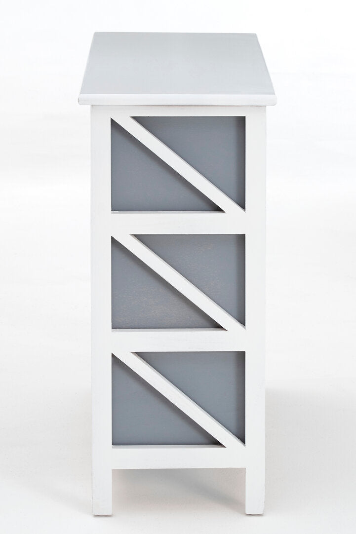 Chelsea 6 Grey Drawers Unit