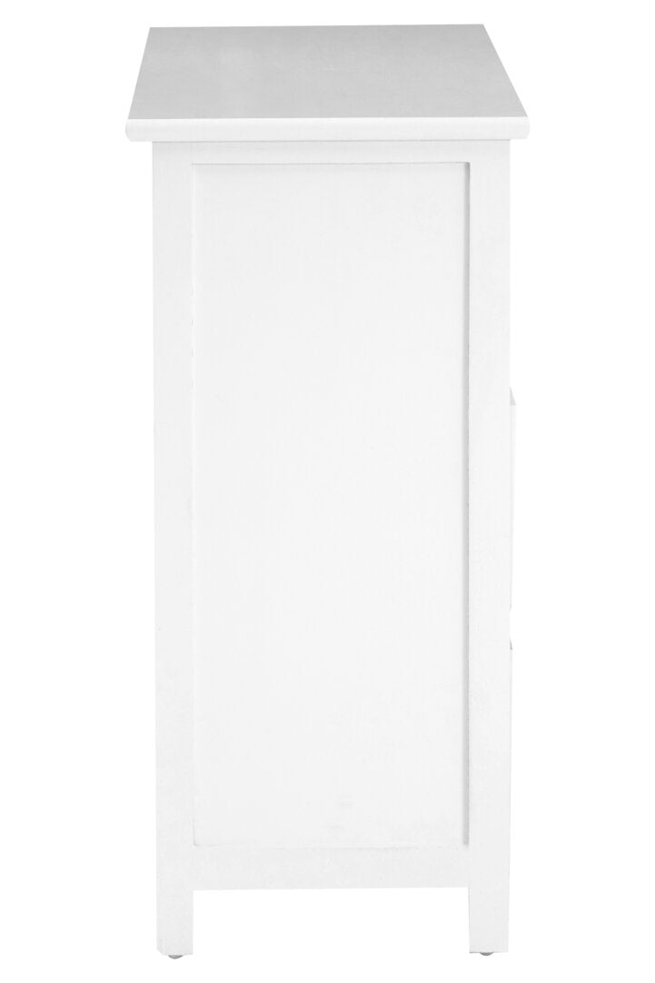 Belgravia England White Mdf 6 Drawers Chest