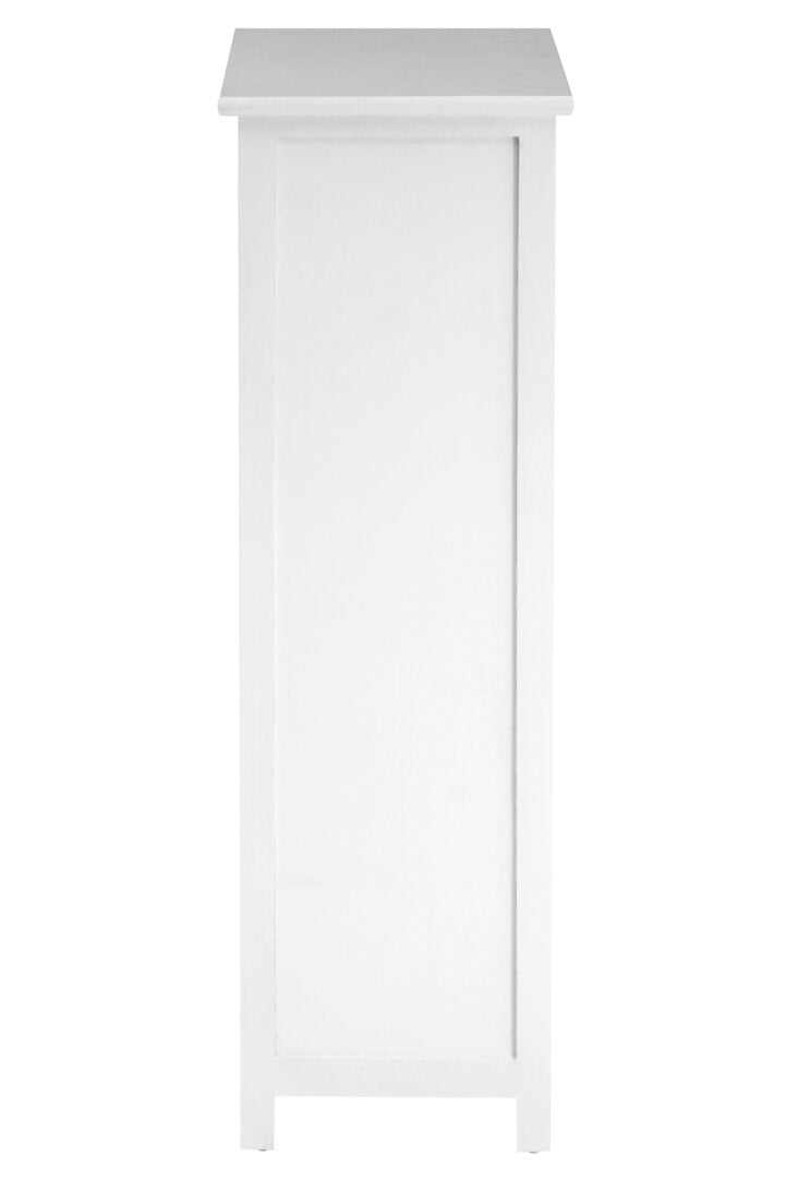 Belgravia England White Mdf 5 Drawers Chest