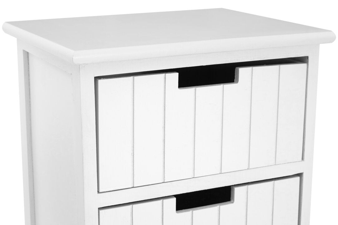 Belgravia England White Mdf 5 Drawers Chest