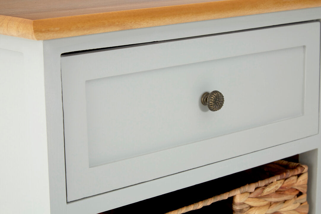Chelsea One Drawer Two Baskets Cabinet