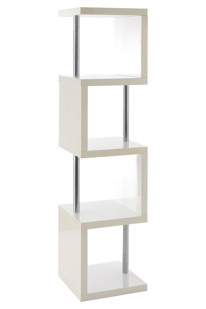 Amalfi 4 Tier White Gloss Shelf Unit