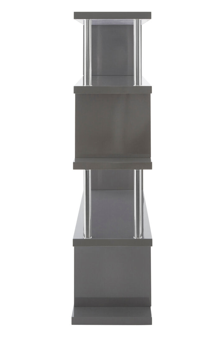 Amalfi 4 Tier Grey Gloss Shelf Unit