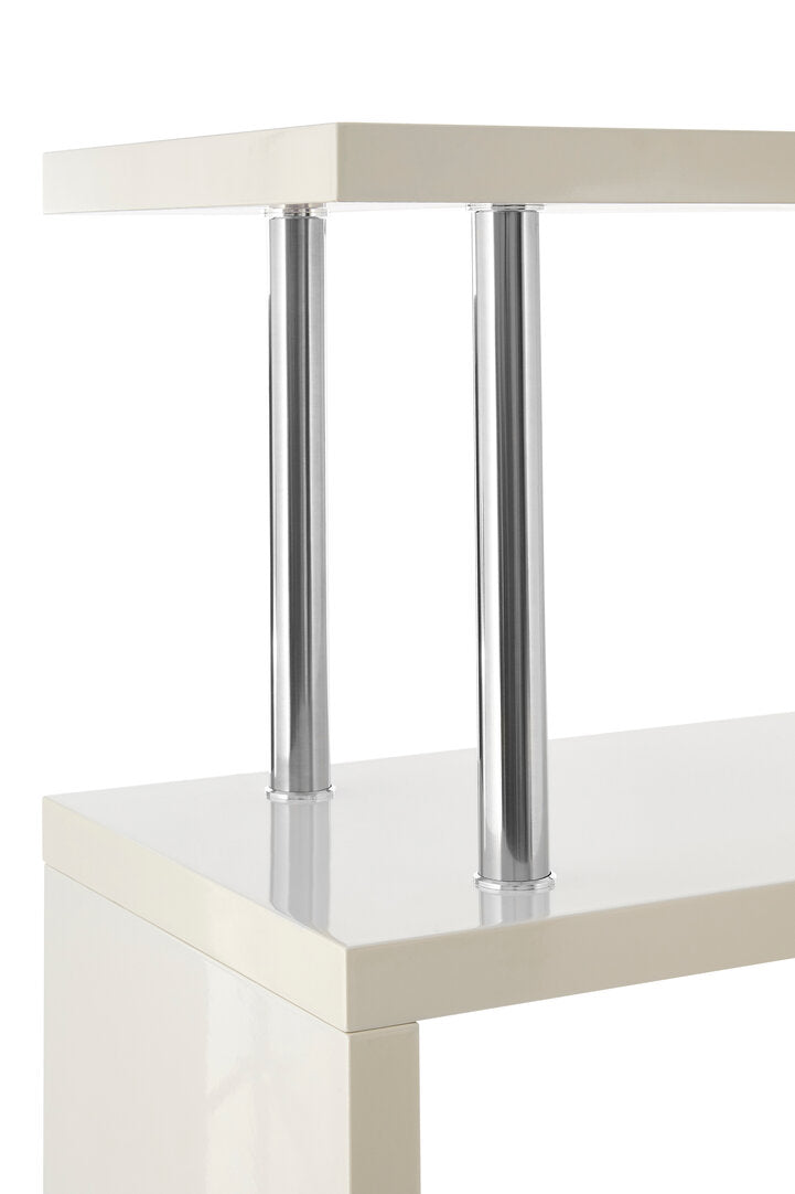 Amalfi 4 Tier White Gloss Wide Shelf Unit