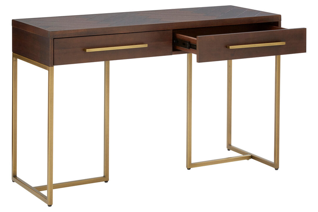 Como Acacia Wood Effect Console Table with Drawers