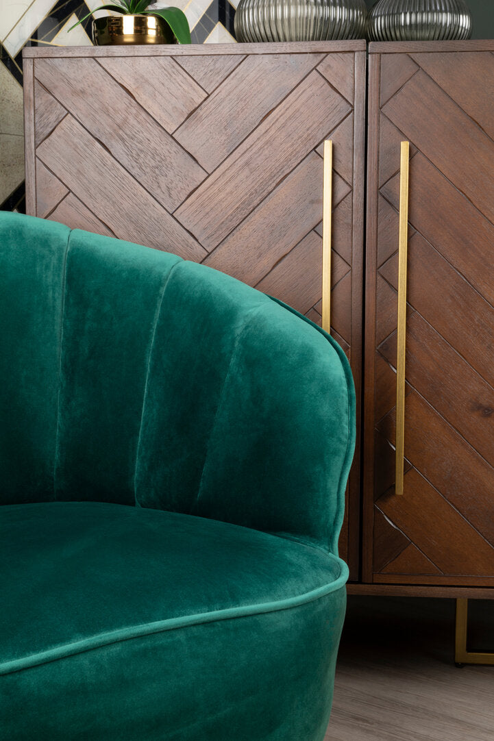 Como Acacia Wood Effect Drinks Cabinet