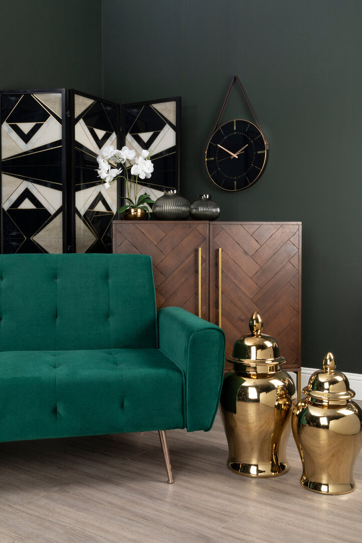 Como Acacia Wood Effect Drinks Cabinet