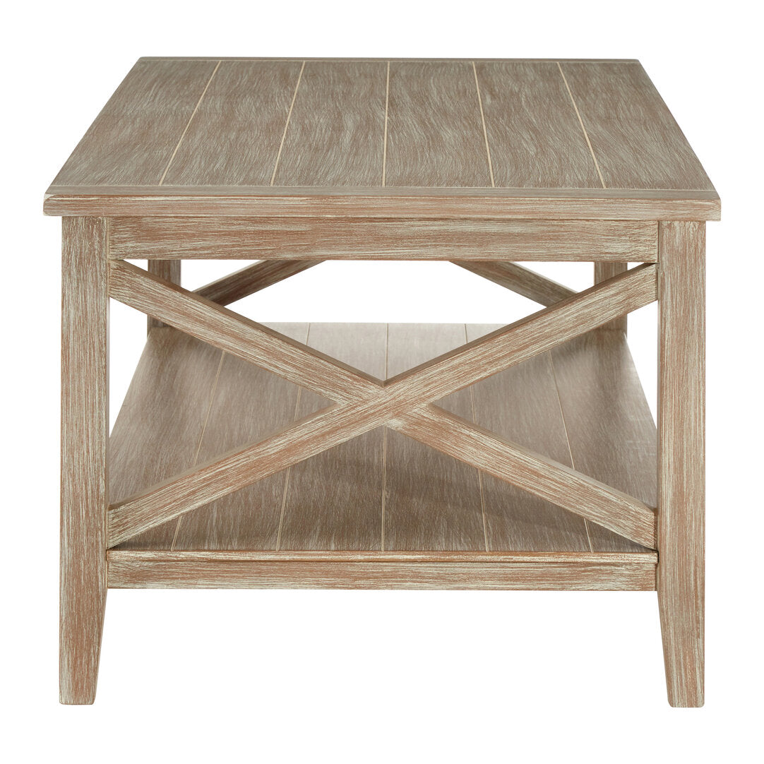 Savoy Coffee Table with Grey Pine Wood Washed Finish