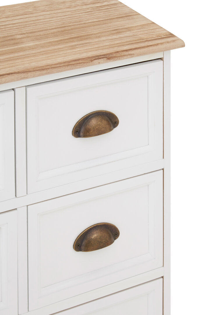 Granada White 8 Drawers Chest