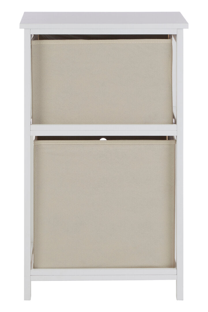 Savannah 2 Natural Fabric Drawers Cabinet