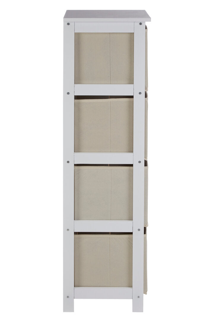 Savannah 4 Natural Fabric Drawers Cabinet