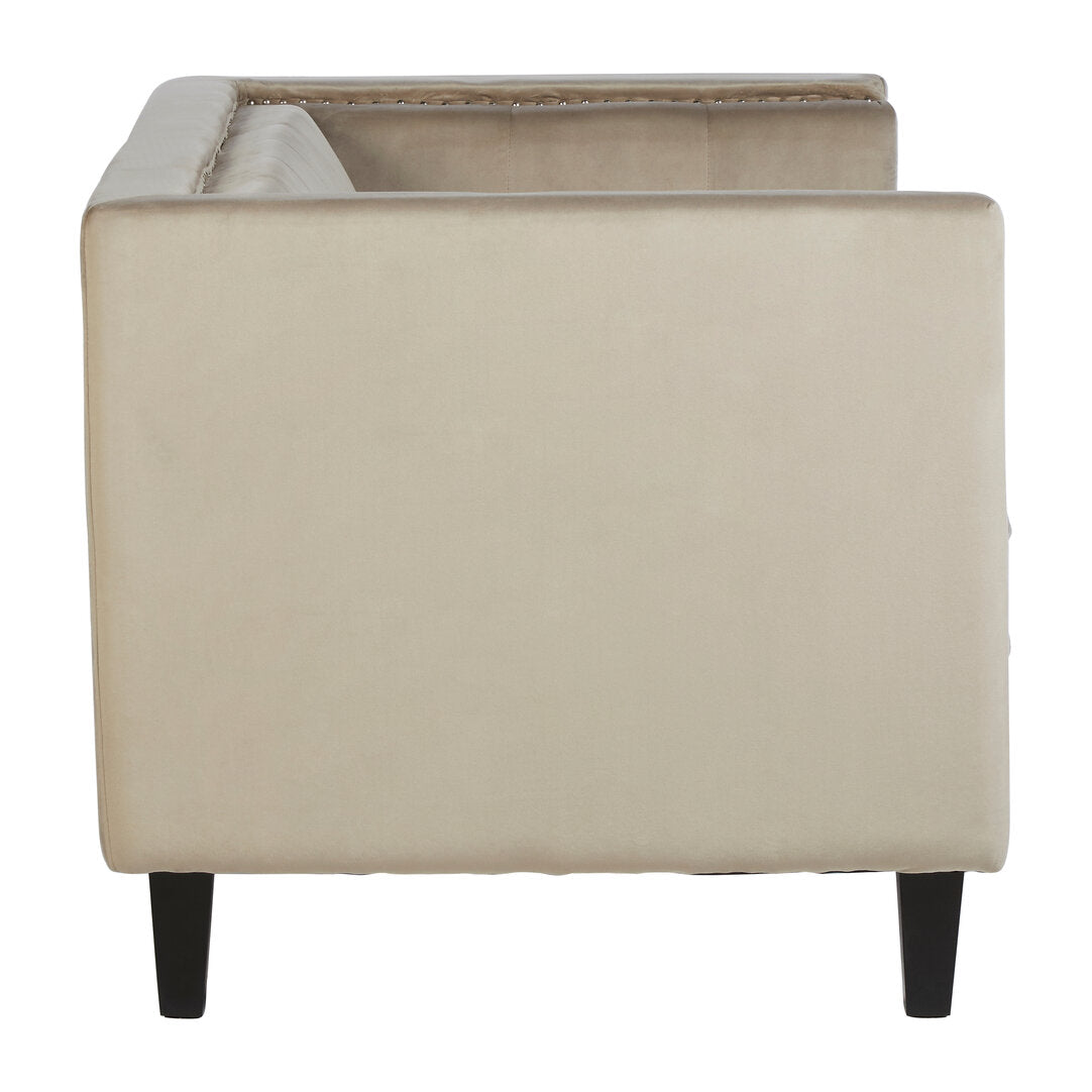 Soho Two Seater Mink Velvet Sofa