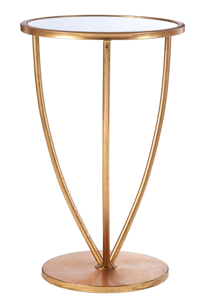 Carlton Mirror Top And Gold Frame Side Table