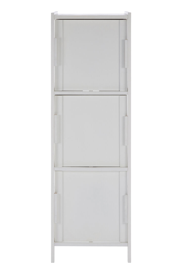 Stirling White Wood 3 drawer cabinet