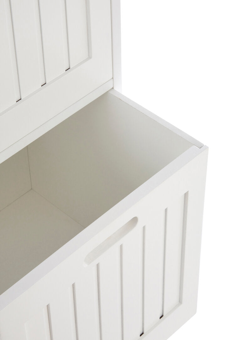 Stirling white wood 2 Drawer cabinet