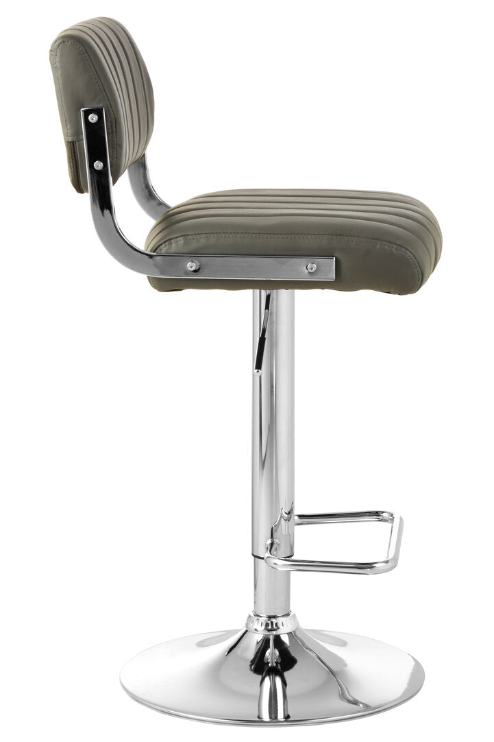 Richmond Grey Channel Design Seat Bar Stool