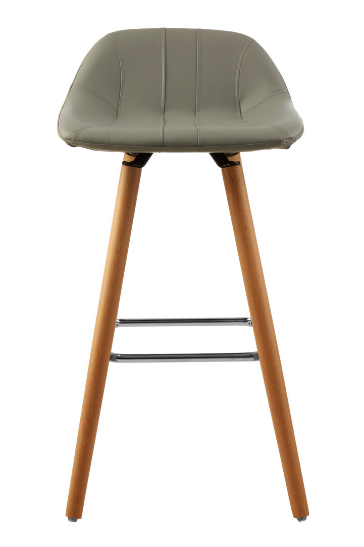 Richmond Grey Faux Leather Bar Stool