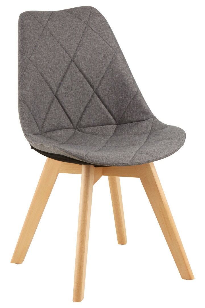 Richmond Grey Diamond Pattern Dining Chair