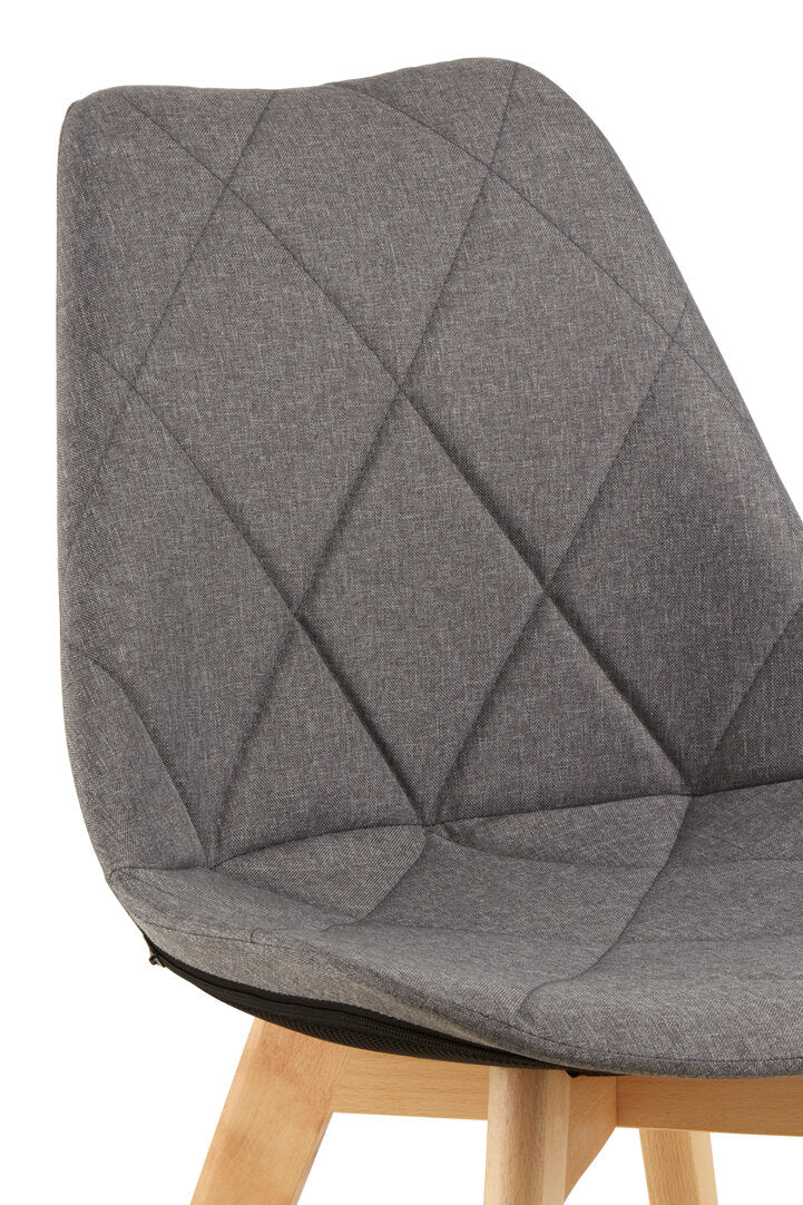Richmond Grey Diamond Pattern Dining Chair
