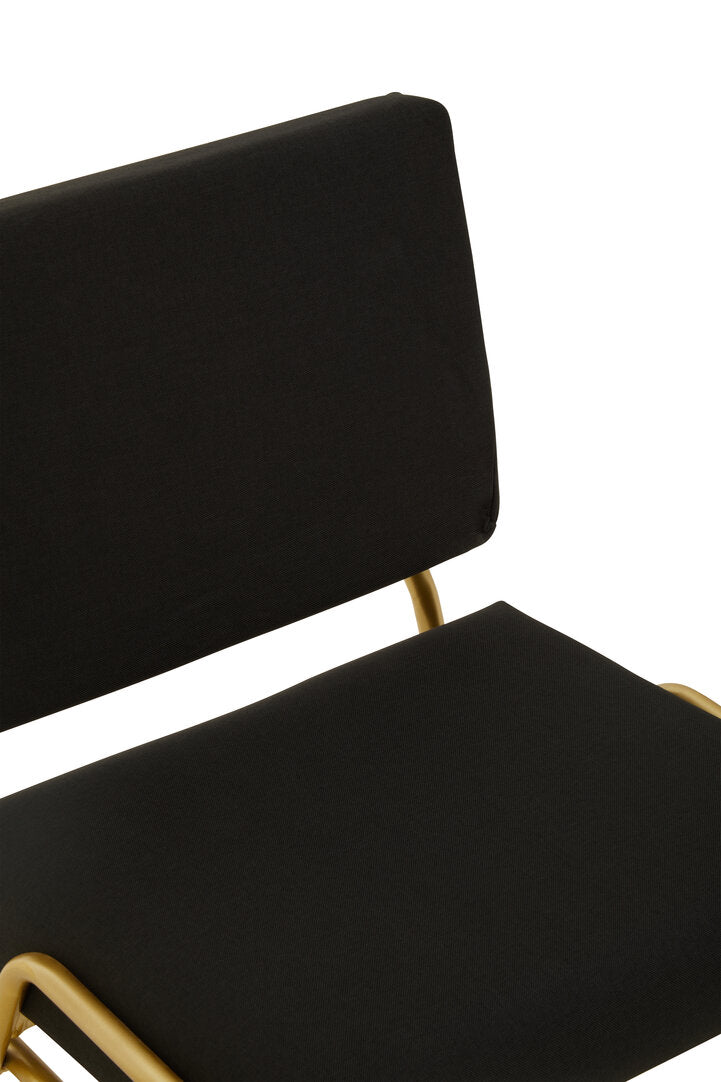 Chester Black Linen Chair