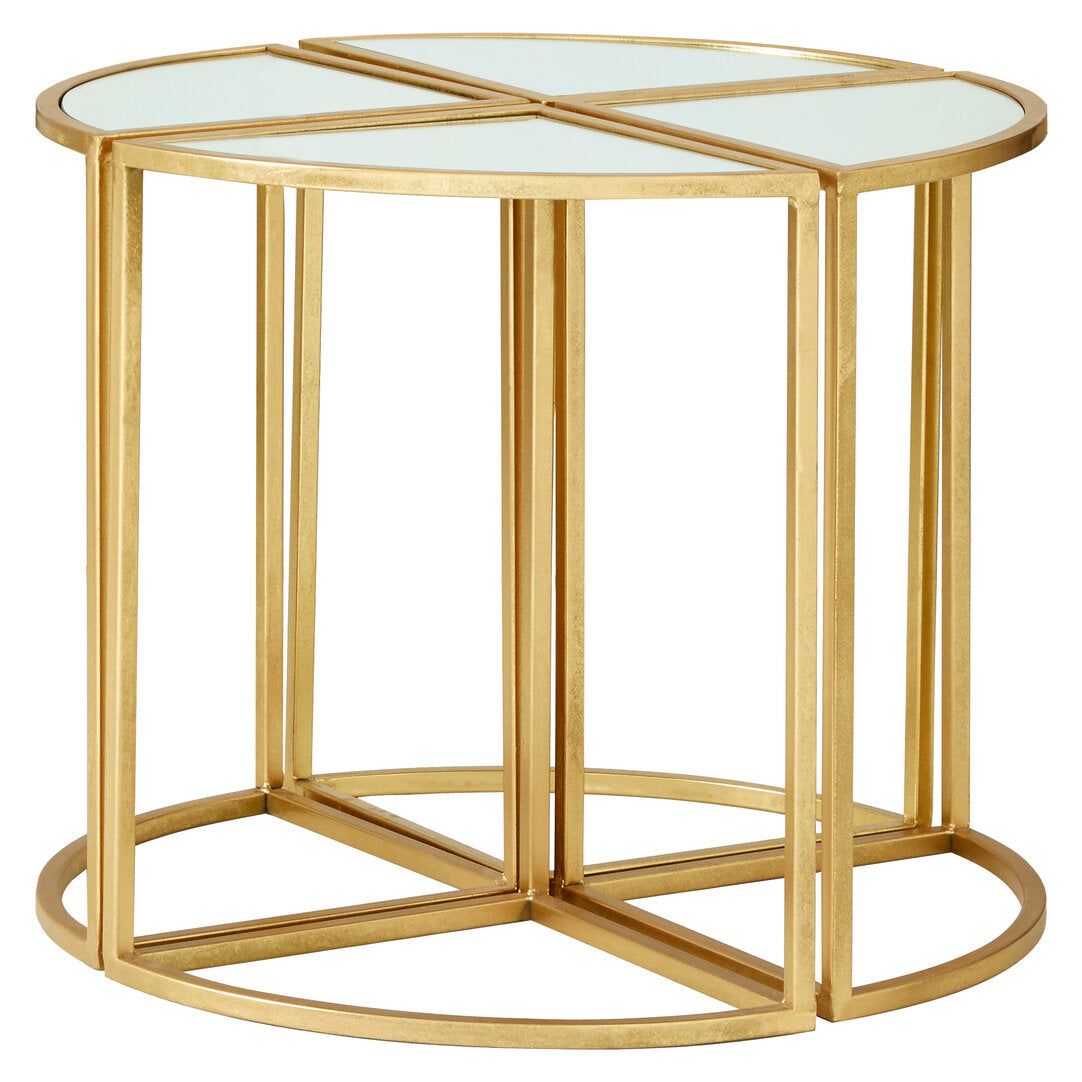 Harrogate Champagne Gold Set Of 5 Tables