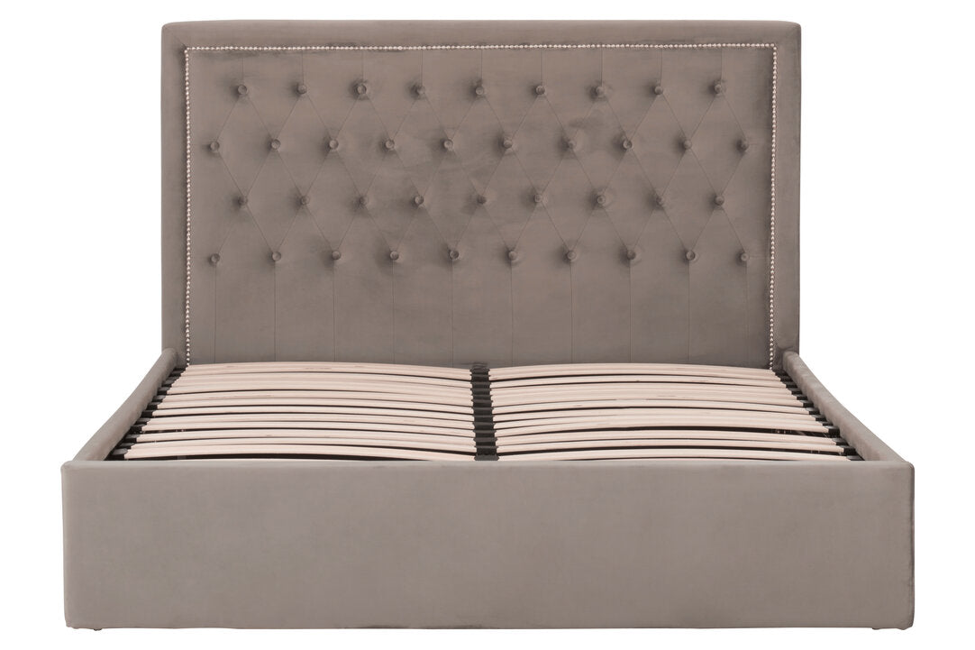 Brighton Grey Ottoman King Bed