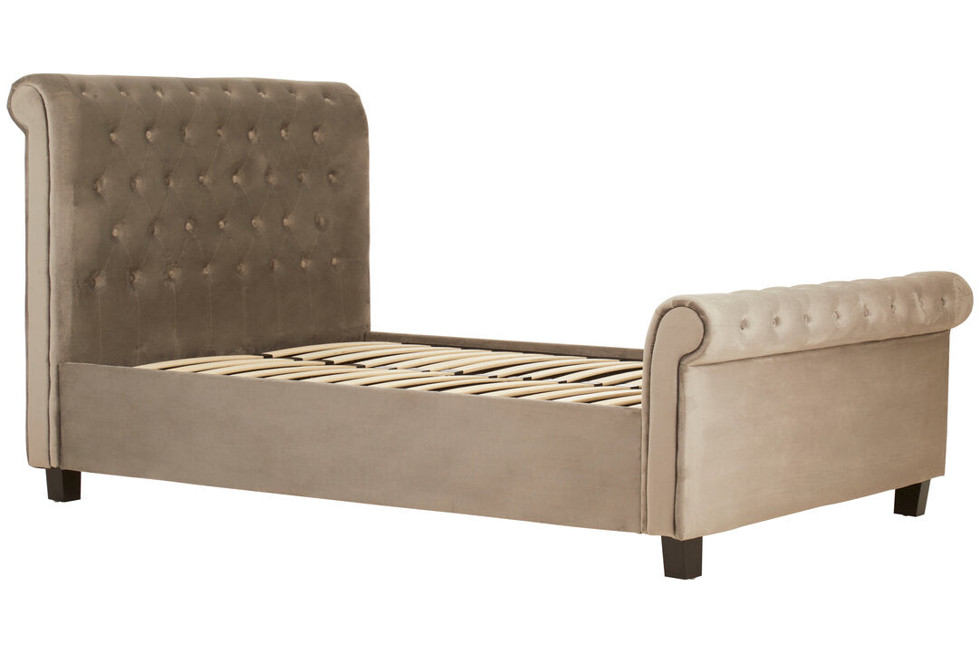 Norwich Grey Ottoman Double Bed