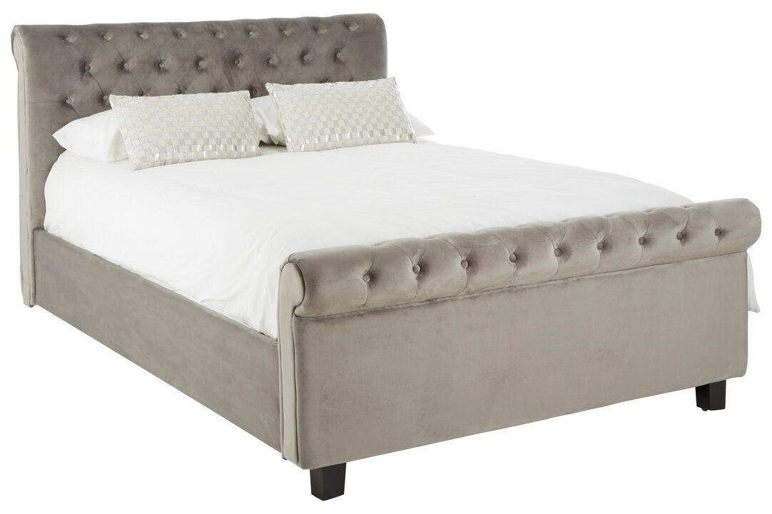Norwich Grey Ottoman King Bed