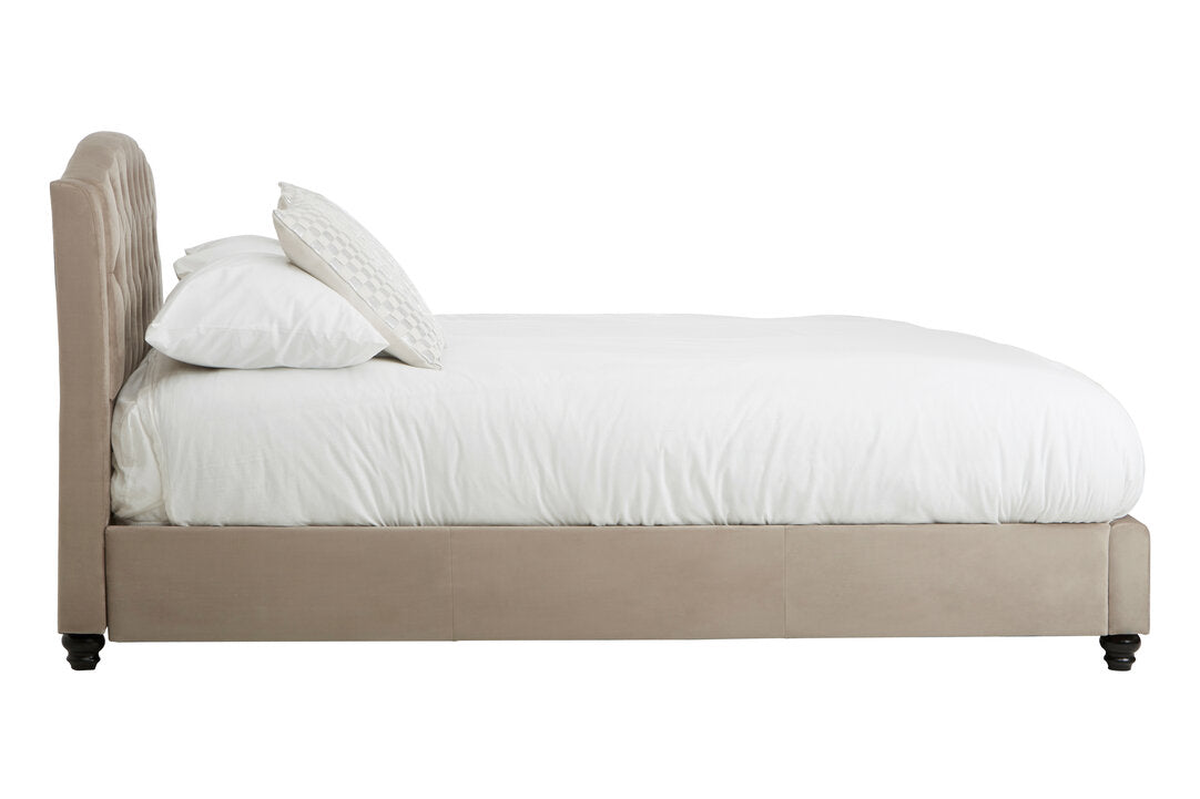 Lincoln Mink Brushed Velvet Double Bed