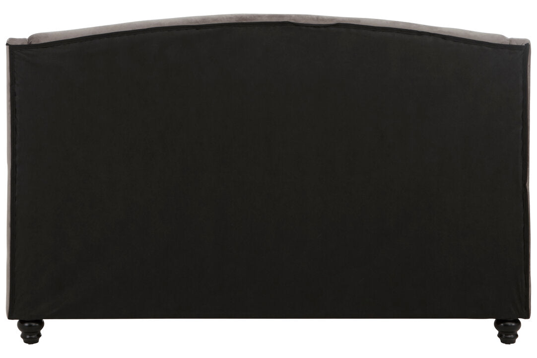 Lincoln Grey Velvet King Bed