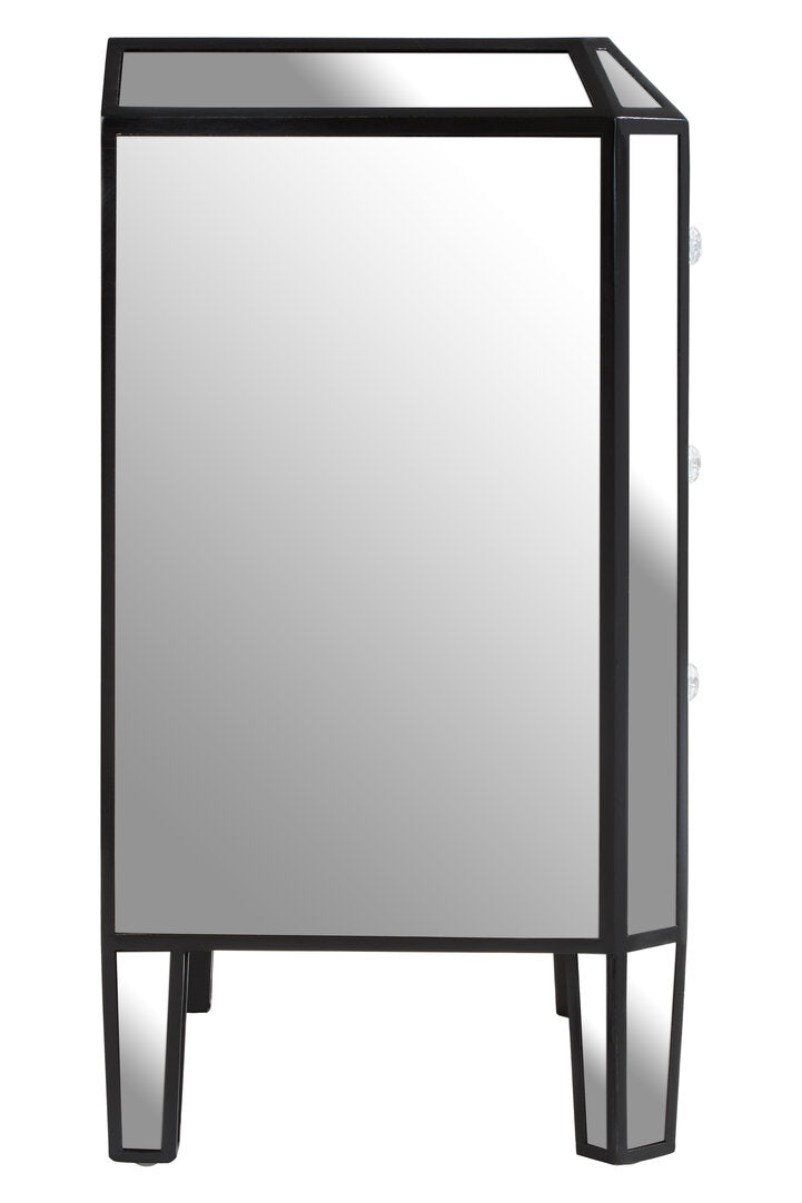 Milan 3 Drawer Mirrored Chest