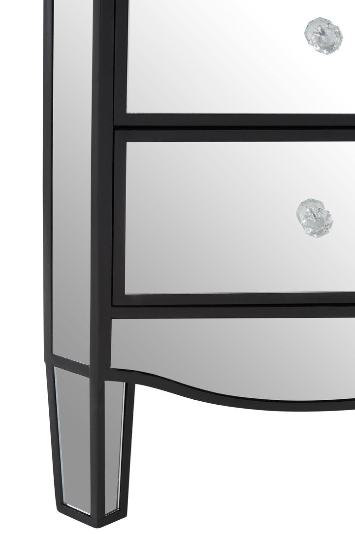 Milan 3 Drawer Mirrored Chest