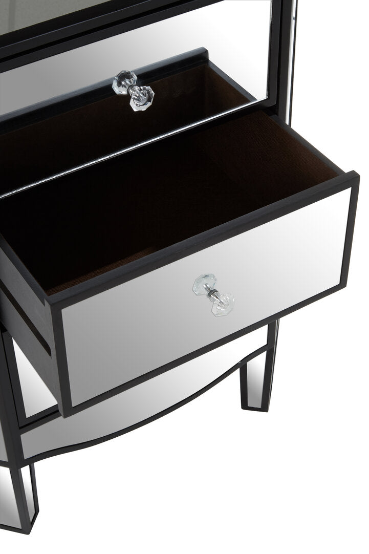 Milan 3 Drawer Mirrored Chest