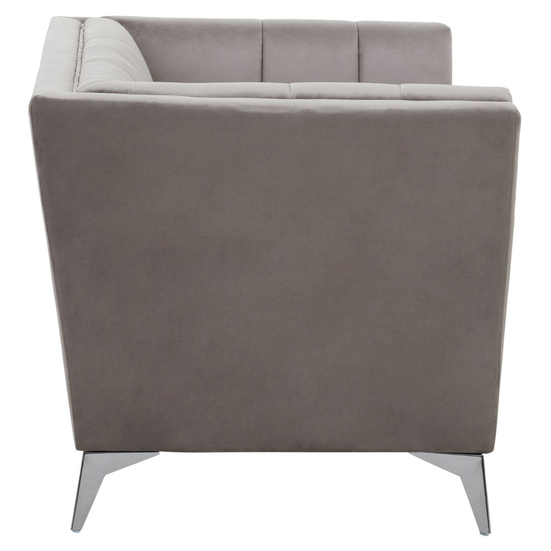 Seville Grey Velvet Chair