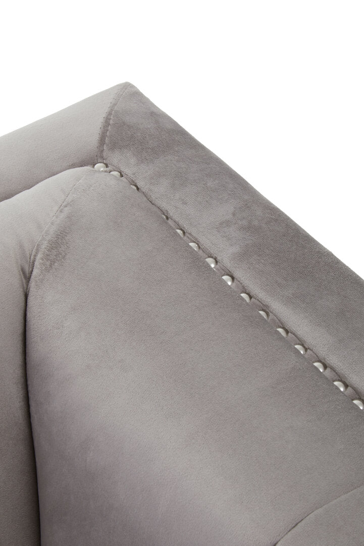 Seville Grey Velvet Chair