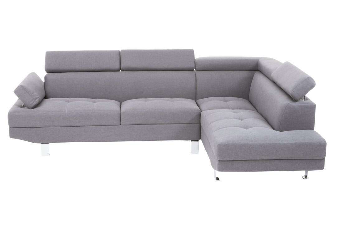 Granada Grey Linen Corner Sofa