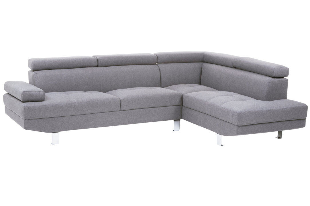Granada Grey Linen Corner Sofa