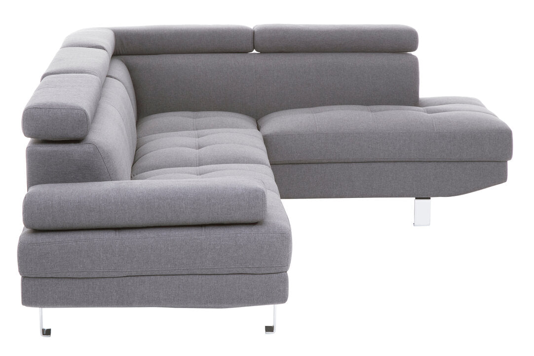 Granada Grey Linen Corner Sofa